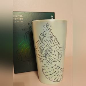 Starbucks Limited Edition 50th Anniversary Siren Ceramic 12oz Tumbler NEW IN BOX